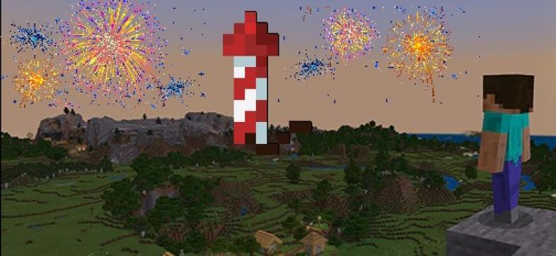 Самые разрушительные фейерверки в Minecraft