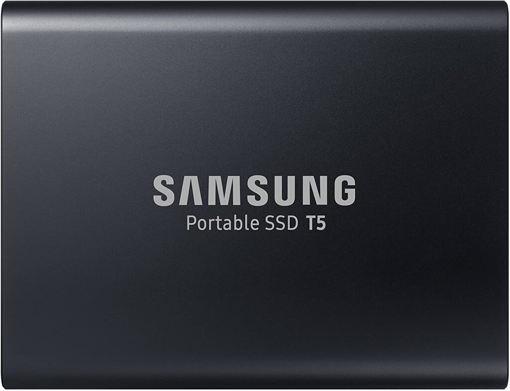 Внешний твердотельный накопитель Samsung T5 емкостью 500 ГБ