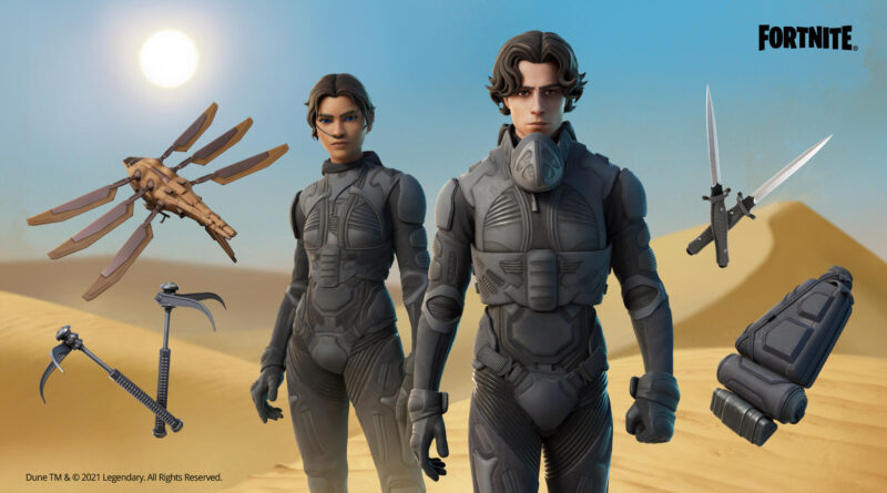 Fortnite выпускает косметику Dune Film