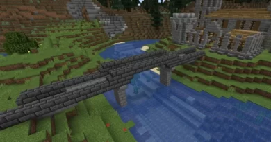 Как построить мост в Minecraft