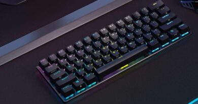 Новейшая игровая клавиатура Corsair, на 60% механическая, представляет собой совершенно компактный корпус
