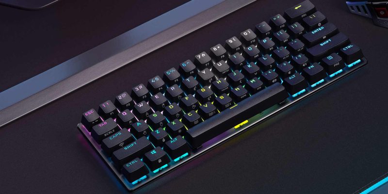 Новейшая игровая клавиатура Corsair, на 60% механическая, представляет собой совершенно компактный корпус