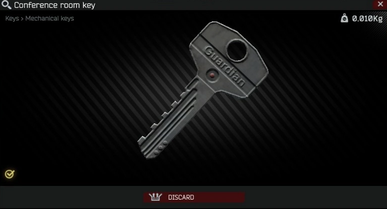 Где использовать ключ от конференц-зала в Escape from Tarkov