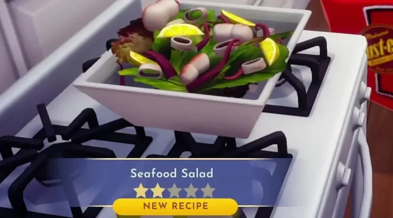 Disney Dreamlight Valley: как приготовить салат из морепродуктов
