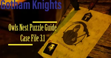 Gotham Knights: закажите решение головоломки с картой в гнезде совы | Головоломка 07 Дело 3.1