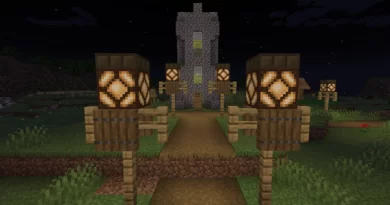 Как сделать лампу из красного камня в Minecraft