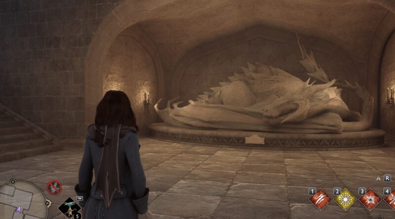 Где найти статую спящего дракона в Hogwarts Legacy