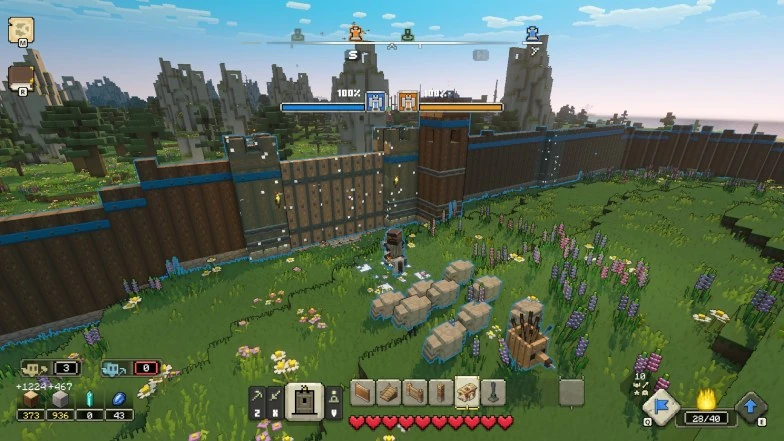 Как починить здания в Minecraft Legends