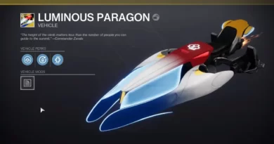 Destiny 2: как получить экзотического воробья Luminous Paragon