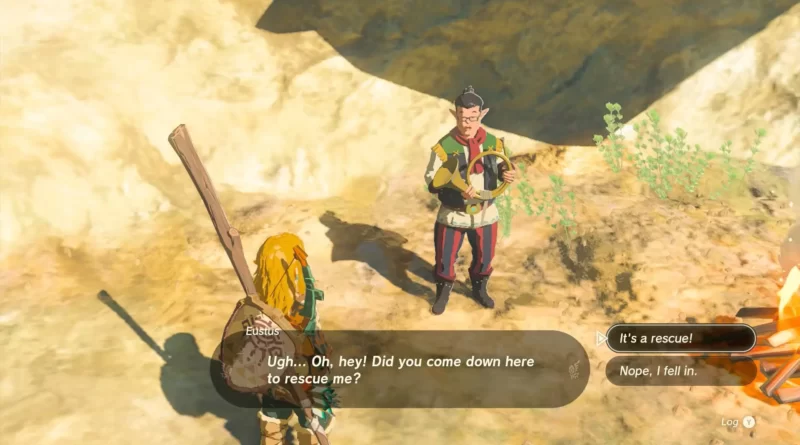 Zelda Tears of the Kingdom: руководство квеста Hornist's Dramatic Escape Quest