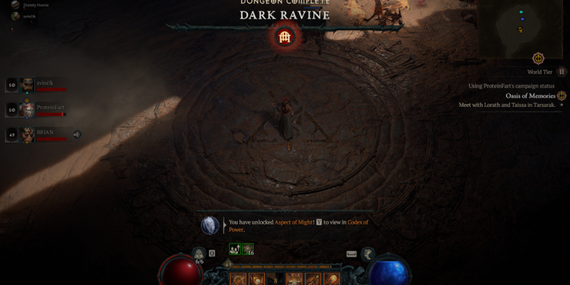 Как найти подземелье Темное ущелье в Diablo 4