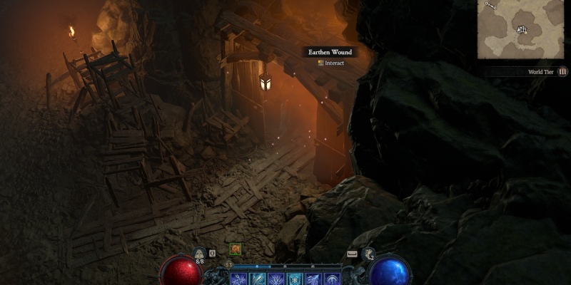Где найти подземелье Earthen Wound Dungeon в Diablo 4