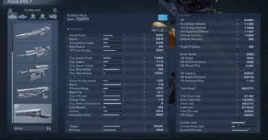 Armored Core 6: объяснены все подробные характеристики AC и характеристики деталей