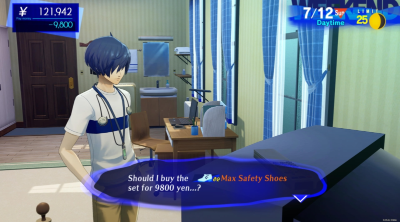 Как получить защитную обувь Max в Persona 3 Reload